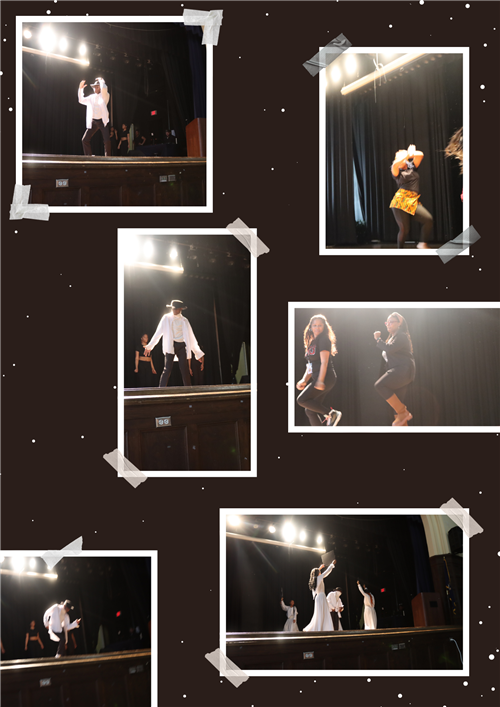 Students performing in the Black History Program